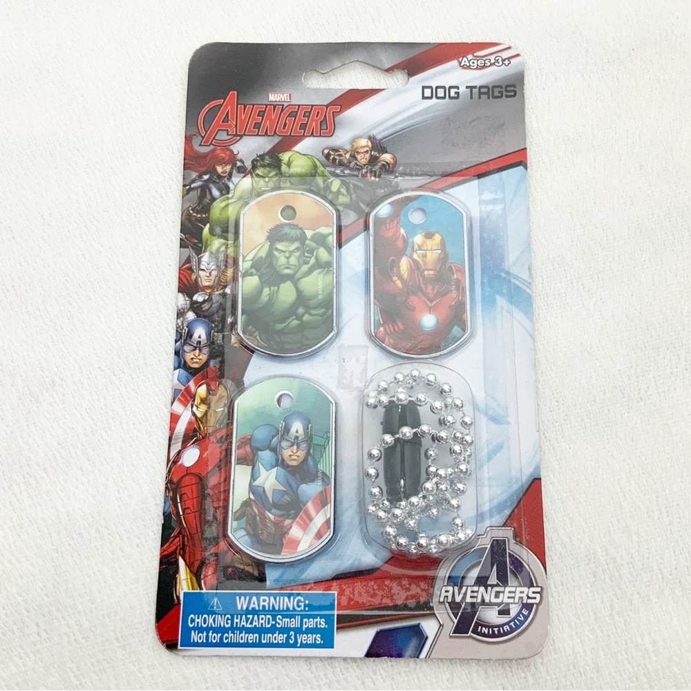 Marvel Avengers Initiative Dog Tags Iron Man Hulk Captain America Birthday Party